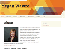 Tablet Screenshot of meganwawro.com